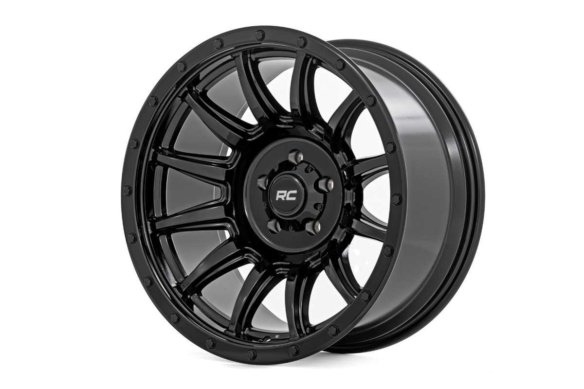 Wheel - Rough Country - 90 Series, One-Piece - Gloss Black